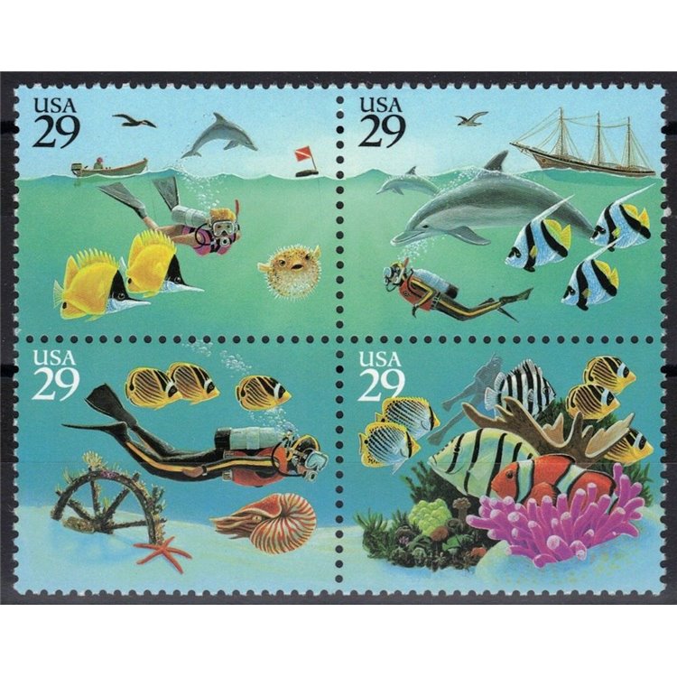 USA 1994 The Underwater World 4v MNH**