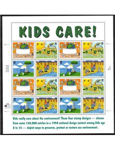 USA 1995 Earth Day m/s MNH**