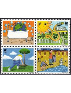 USA 1995 Giornata della Terra 4v MNH**