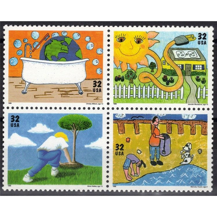 USA 1995 Giornata della Terra 4v MNH**