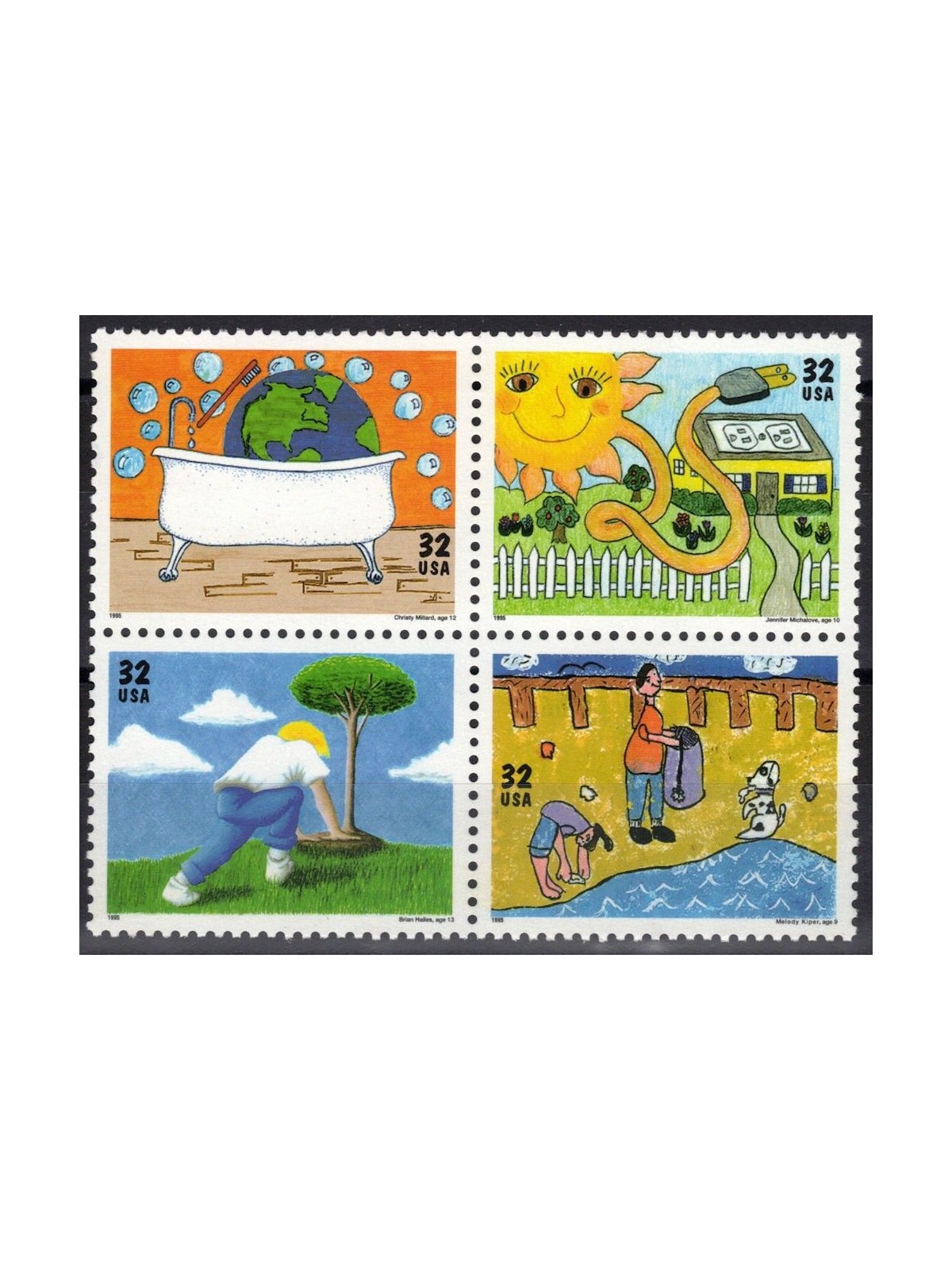USA 1995 Giornata della Terra 4v MNH**