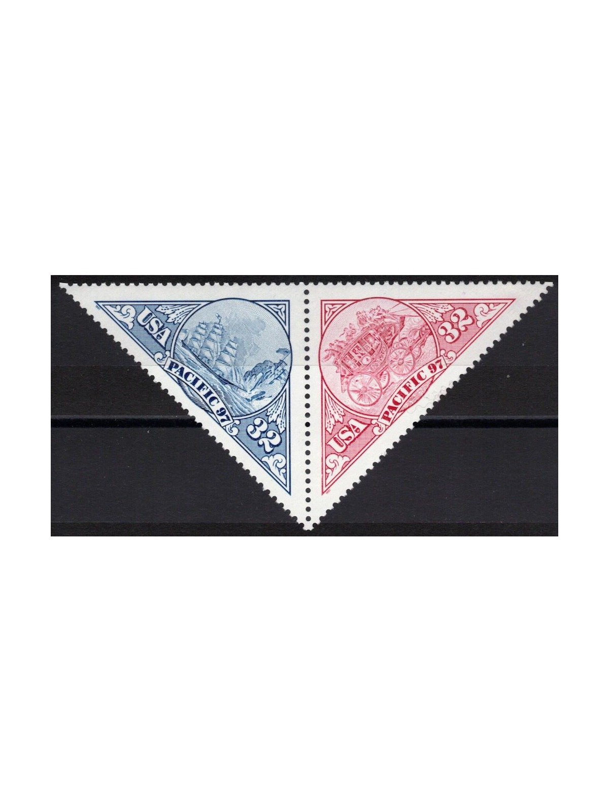 USA 1997 International Philatelic Exhibition 2v MNH**