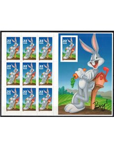 USA 1997 Bugs Bunny (unperforated) m/s MNH**