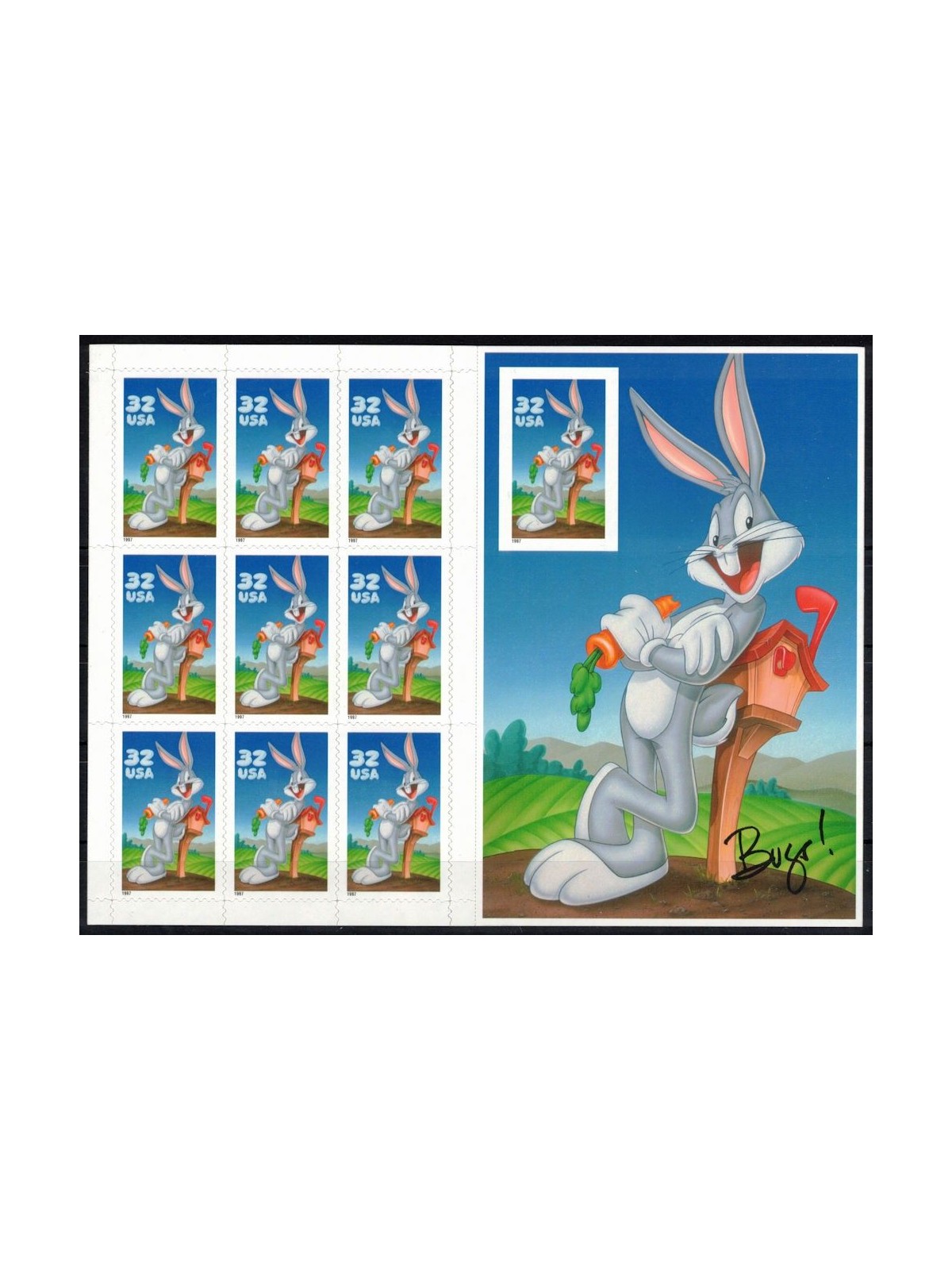 USA 1997 Bugs Bunny (unperforated) m/s MNH**