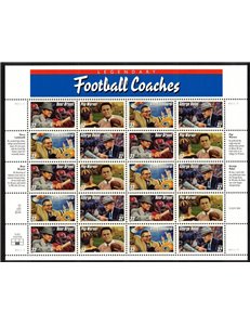 USA 1997 American Football Coaches m/s MNH**