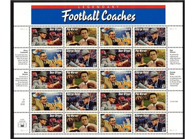 USA 1997 American Football Coaches m/s MNH**