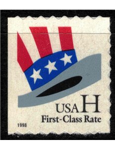 USA 1998 Cappello dello Zio Sam (dent. 8) MNH**