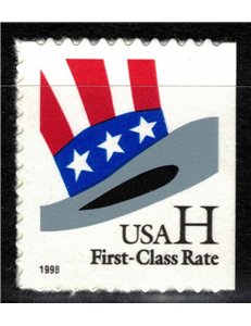 USA 1998 Cappello dello Zio Sam (dent. 11) MNH**