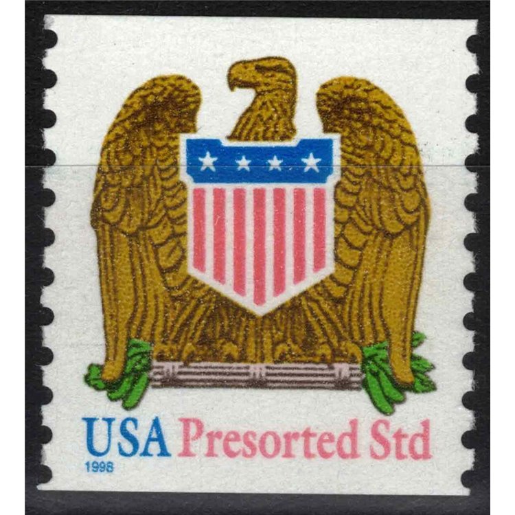 USA 1998 Eagle and coat of arms (dent. 10) MNH**