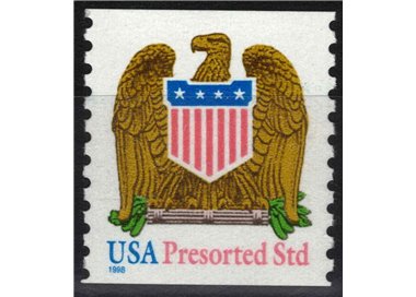 USA 1998 Eagle and coat of arms (dent. 10) MNH**