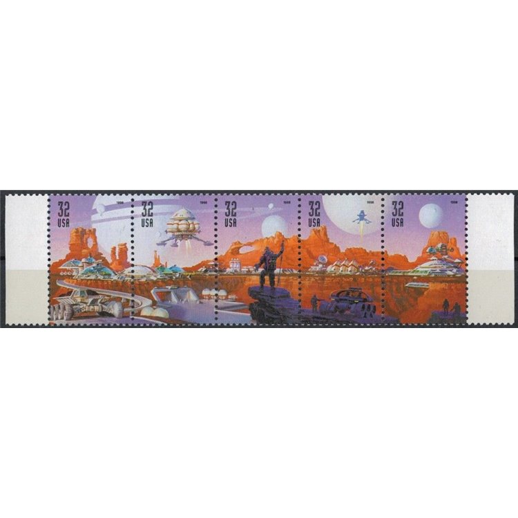 USA 1998 Conquest of Space 5v MNH**