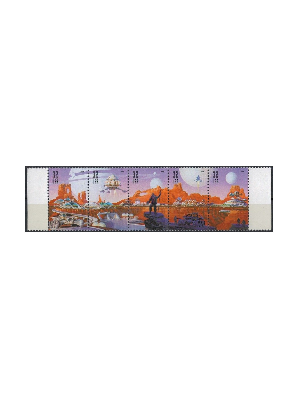 USA 1998 Conquista dello spazio 5v MNH**