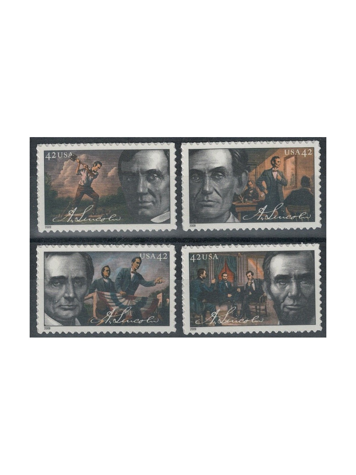 USA 2009 Abraham Lincoln 4v MNH**