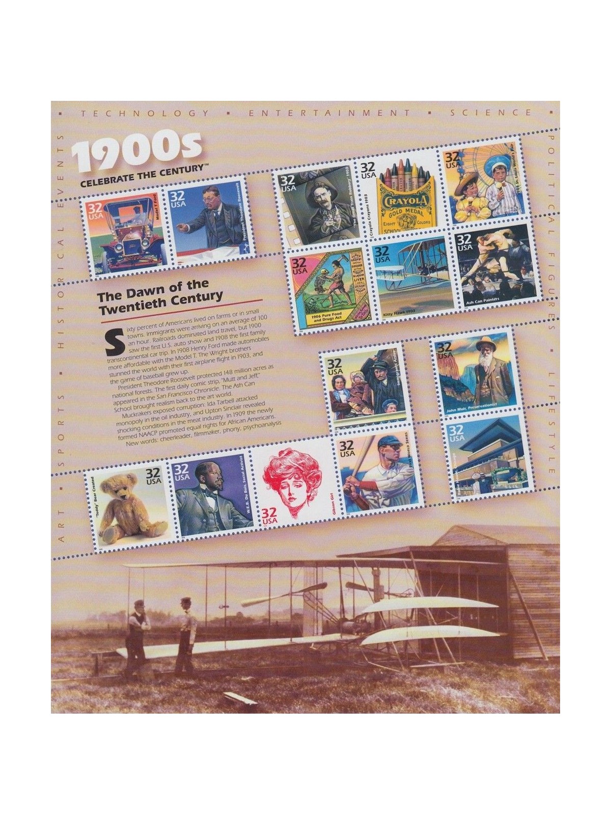 USA 1998 Celebriamo il 20° secolo (1ª serie) 15v MNH**