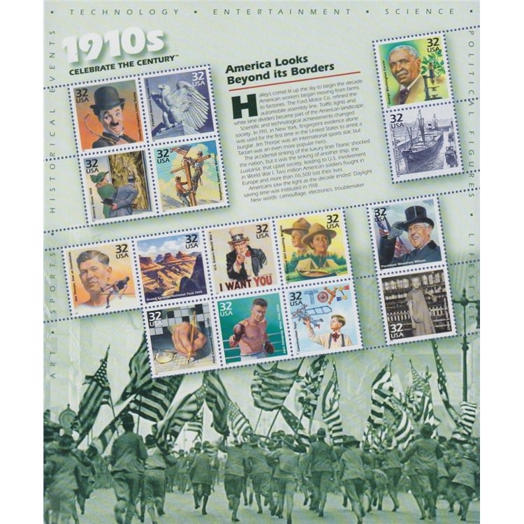 USA 1998 Celebriamo il 20° secolo (2ª serie) 15v MNH**