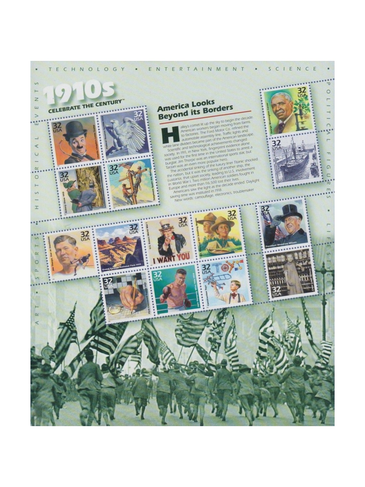 USA 1998 Celebrating the 20th Century (2nd series) 15v MNH**