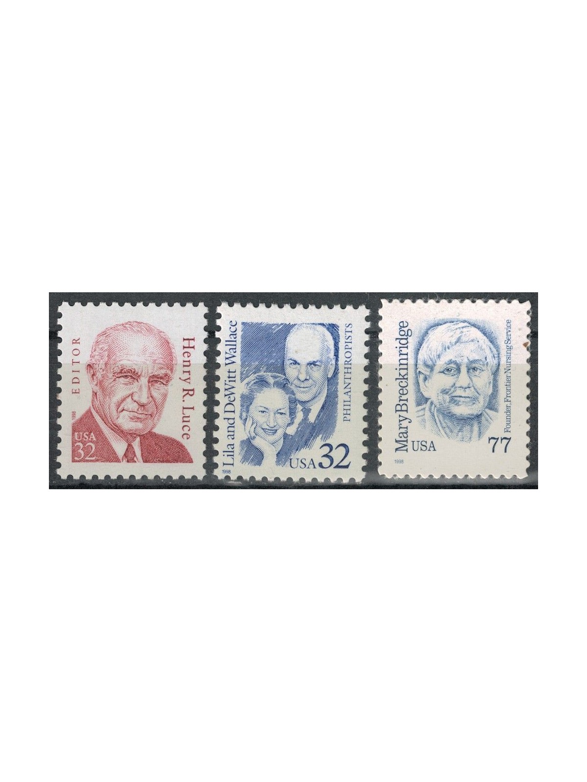 USA 1998 Great American Characters 3v MNH**