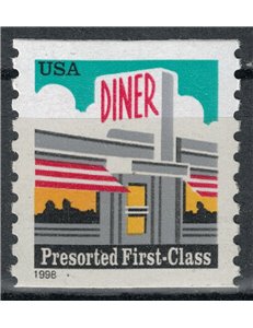 USA 1998 Diner (ordinary series) MNH**