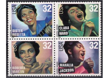 USA 1998 Leggende della musica gospel 4v MNH**