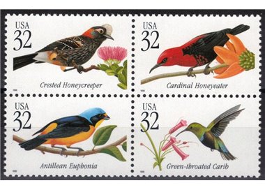 USA 1998 Uccelli tropicali 4v MNH**