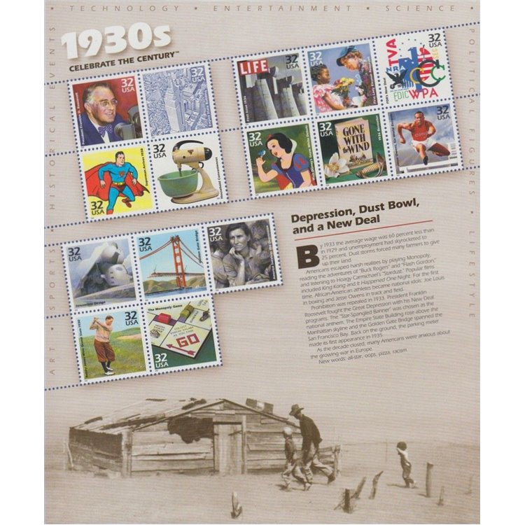 USA 1998 Celebriamo il 20° secolo, 4ª serie 15v MNH**