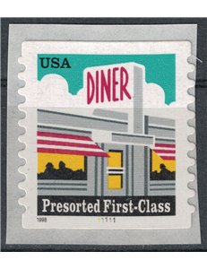 USA 1998 Diner (serie ordinaria) autoadesivo MNH**