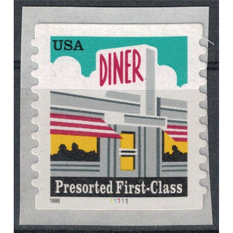 USA 1998 Diner (ordinary set) self-adhesive MNH**