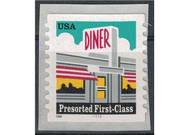 USA 1998 Diner (serie ordinaria) autoadesivo MNH**