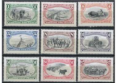 USA 1998 Trans-Mississippi 9v MNH**