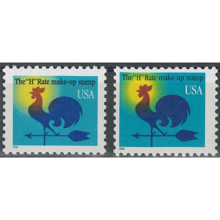 USA 1998 Rooster 2v MNH**