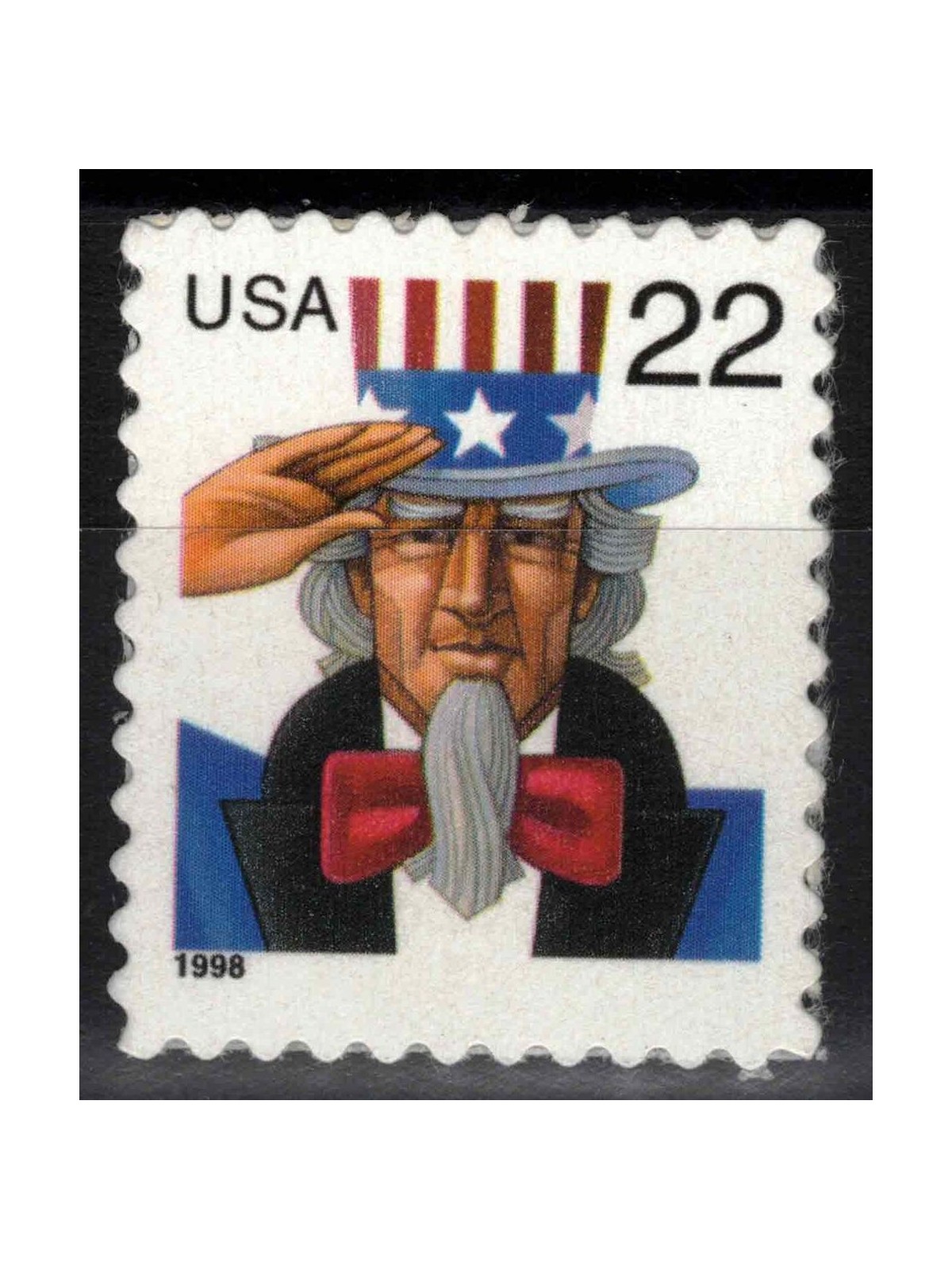 USA 1998 Uncle Sam (dent. 11x10½) MNH**