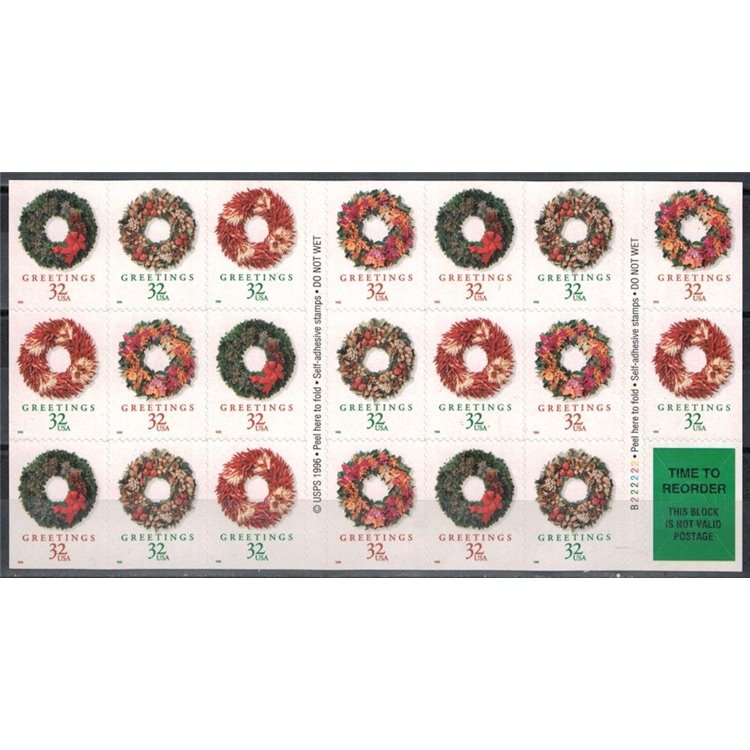 USA 1998 Christmas, m/s MNH garlands**