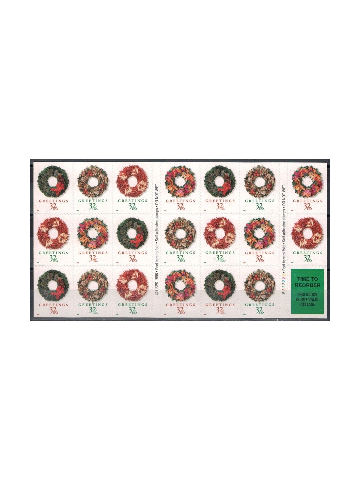 USA 1998 Natale, ghirlande MF MNH**