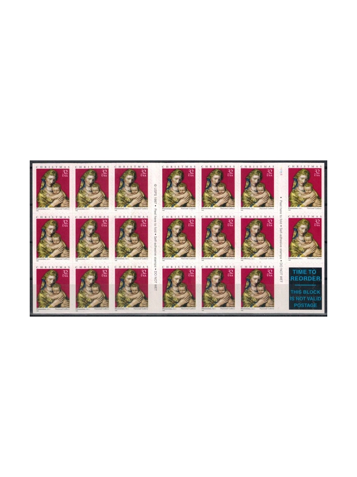 USA 1998 Christmas (Madonna) m/s MNH**