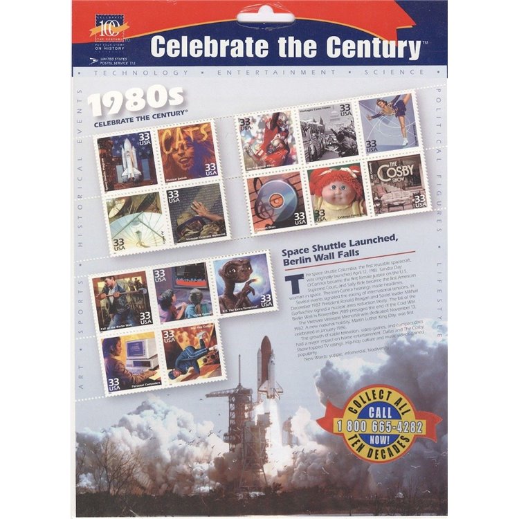 USA 2000 Celebrating the 20th Century (9th series) 15v MNH**