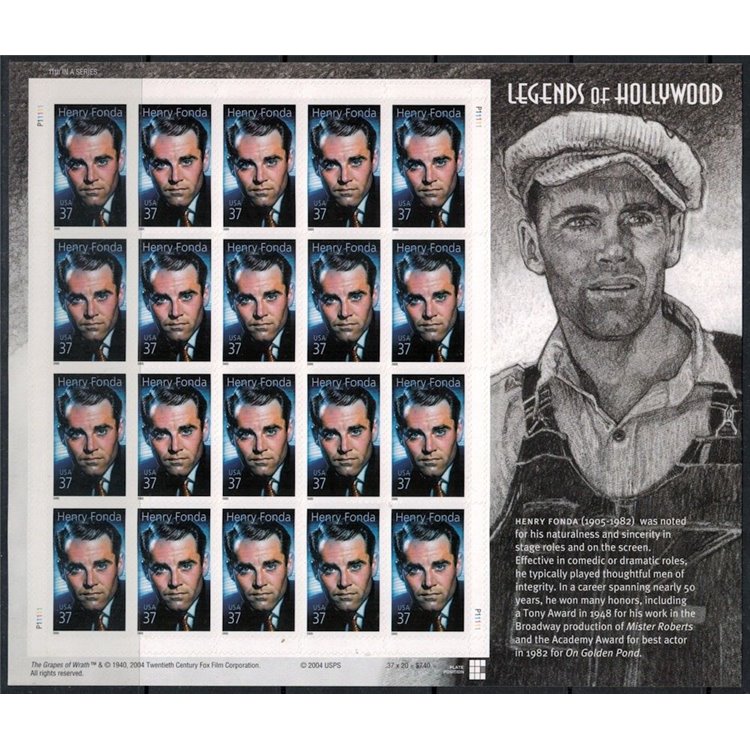 USA 2005 Legends of Hollywood (Henry Fonda) m/s MNH**