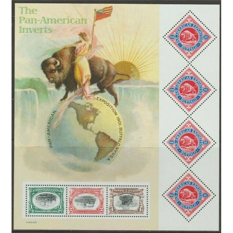 USA 2001 Pan-American Exposition Buffalo s/s MNH**