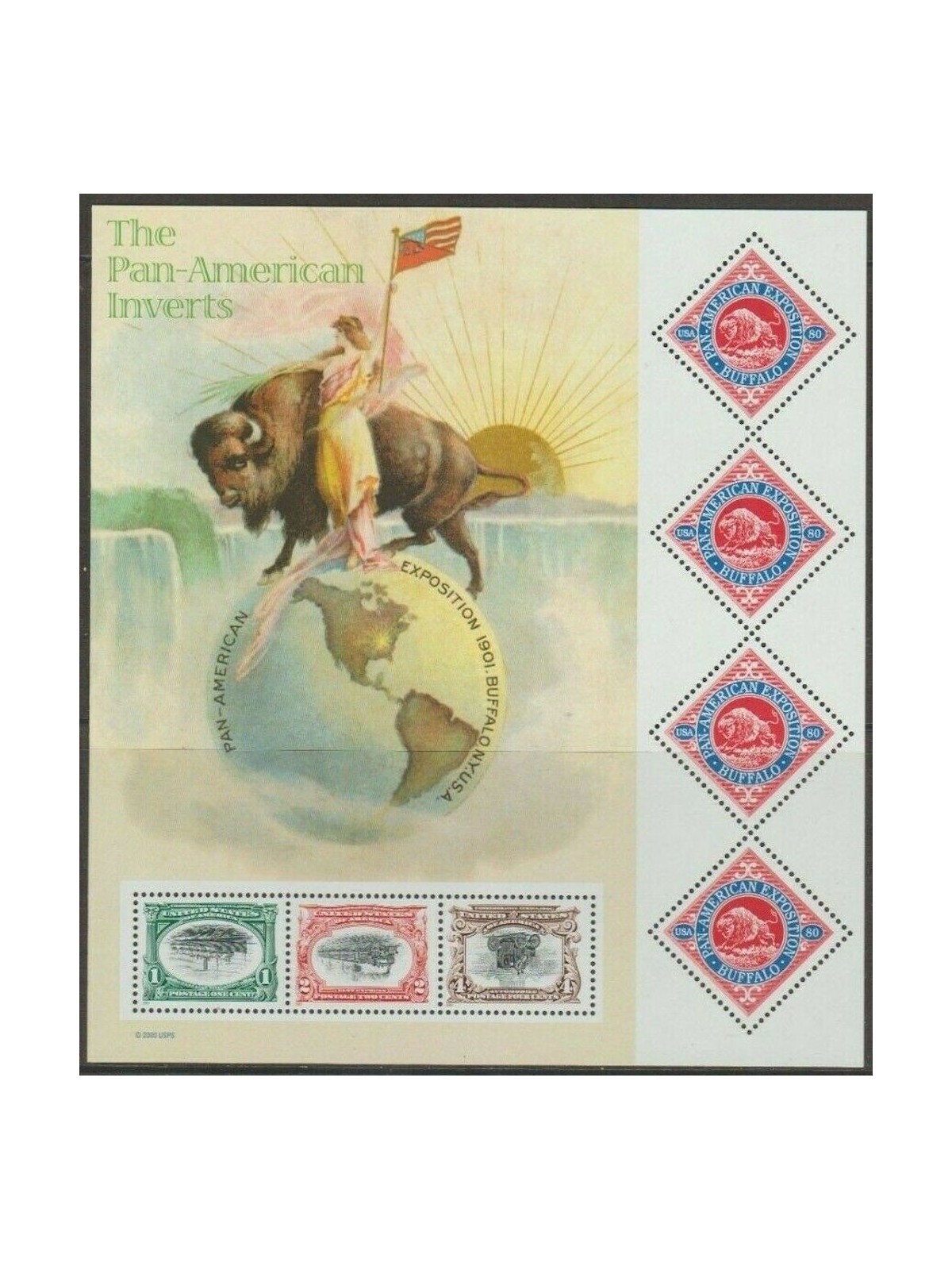 USA 2001 Esposizione Pan-Americana di Buffalo BF MNH**