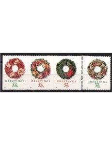 USA 1998 Christmas (garlands) by m/s 4v MNH**