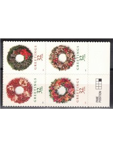 USA 1998 Natale (ghirlande) 4v MNH**