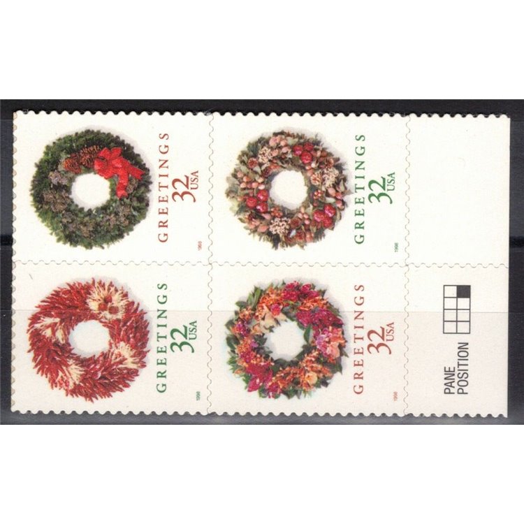 USA 1998 Natale (ghirlande) 4v MNH**