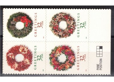 USA 1998 Christmas (garlands) 4v MNH**