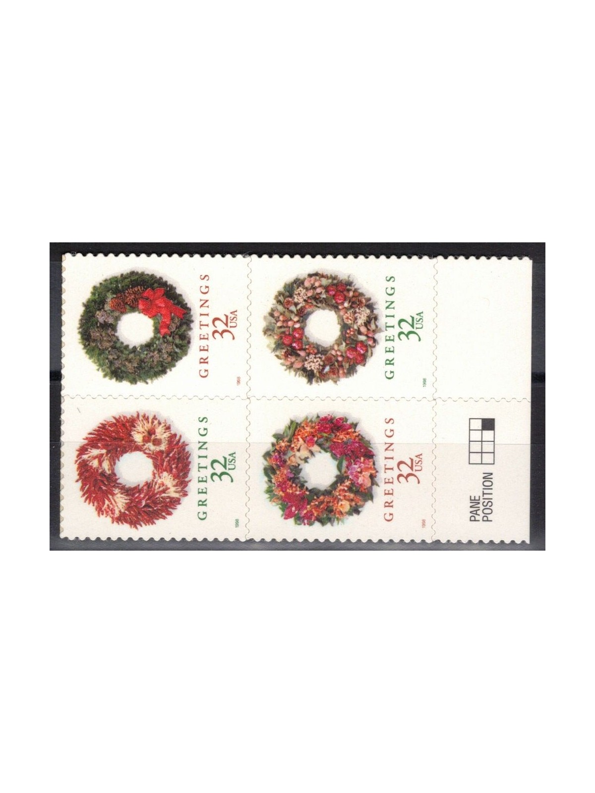USA 1998 Christmas (garlands) 4v MNH**