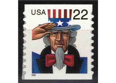USA 1998 Uncle Sam (from reel) MNH**