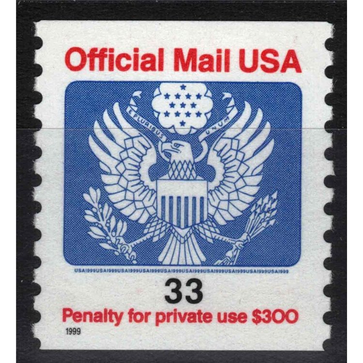 USA 1999 Servizio, Official Mail MNH**