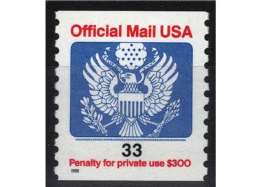 USA 1999 Servizio, Official Mail MNH**