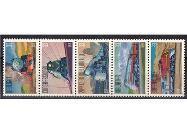 USA 1999 Treni 5v MNH**
