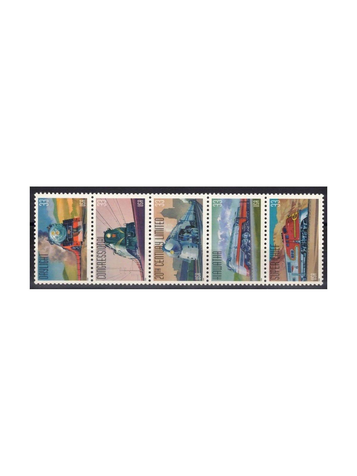 USA 1999 Trains 5v MNH**