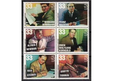 USA 1999 Film Music Composers 6v MNH**
