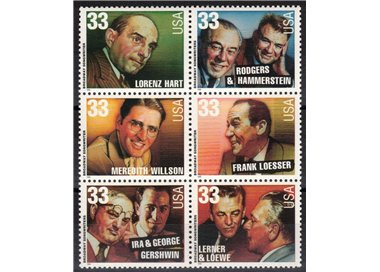 USA 1999 Musical Composers 6v MNH**